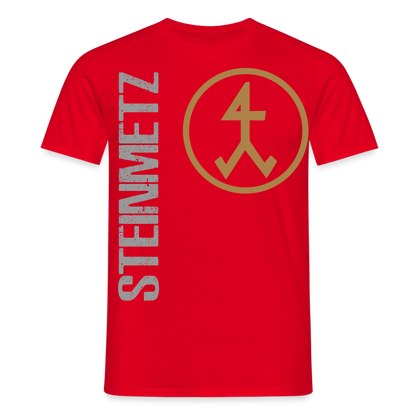 Unisex T-Shirt "Steinmetz" Rot Männer T-Shirt