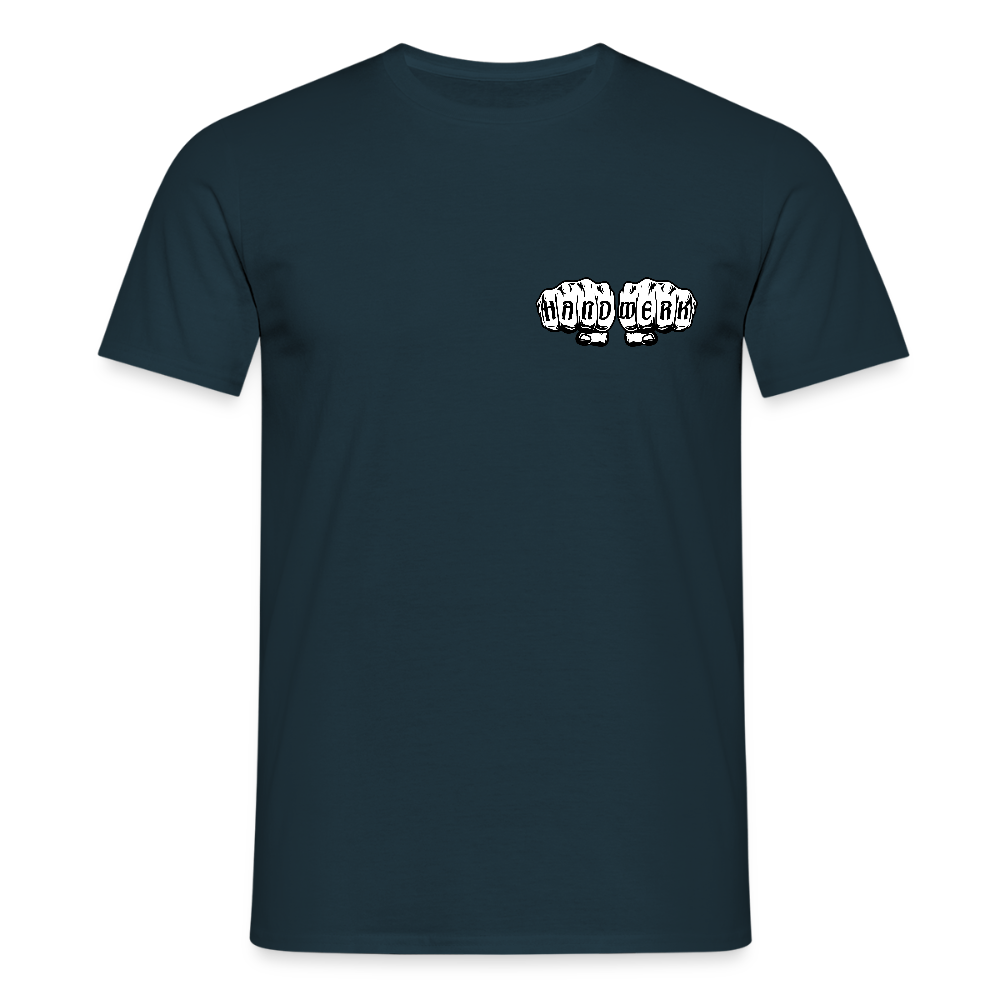 Unisex T-Shirt "Drechsler" (beidseitig bedruckt) - Navy