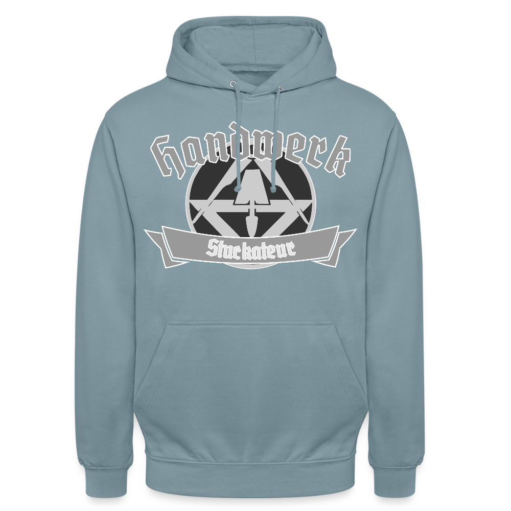 Unisex Hoodie "Stuckateur" Nebelblau Unisex Hoodie