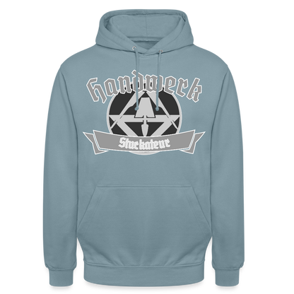 Unisex Hoodie "Stuckateur" Nebelblau Unisex Hoodie