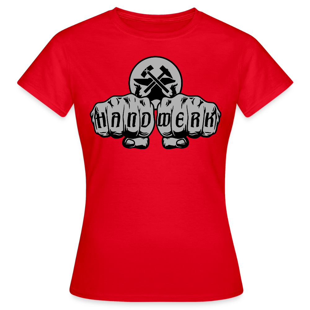 Frauen T-Shirt "Metallbauer" Rot Frauen T-Shirt