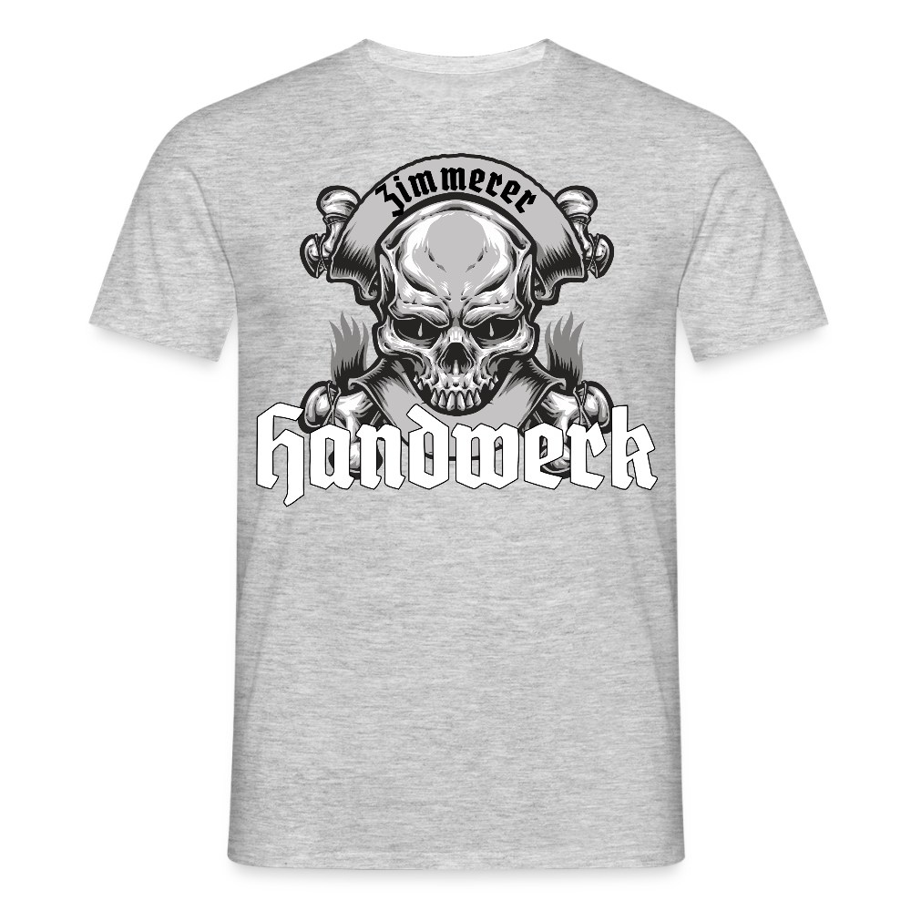 Unisex T-Shirt "Skull-Zimmerer" Grau meliert Männer T-Shirt