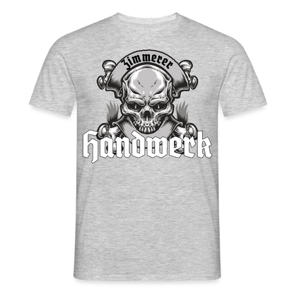 Unisex T-Shirt "Skull-Zimmerer" Grau meliert Männer T-Shirt