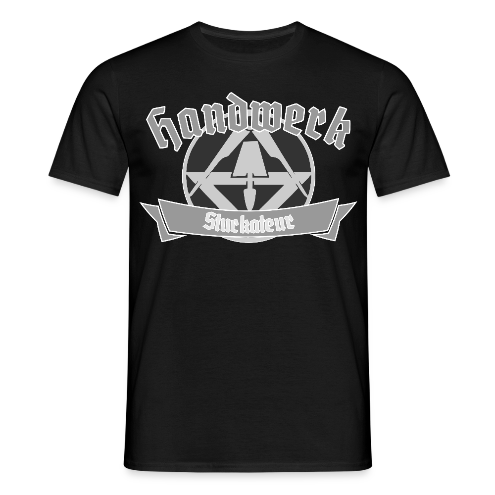 Unisex T-Shirt "Stuckateur" Schwarz Männer T-Shirt