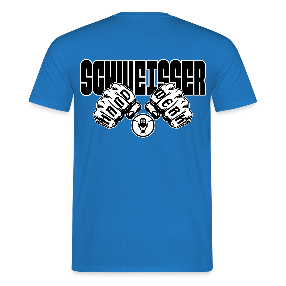 Unisex T-Shirt "Schweisser" Royalblau Männer T-Shirt