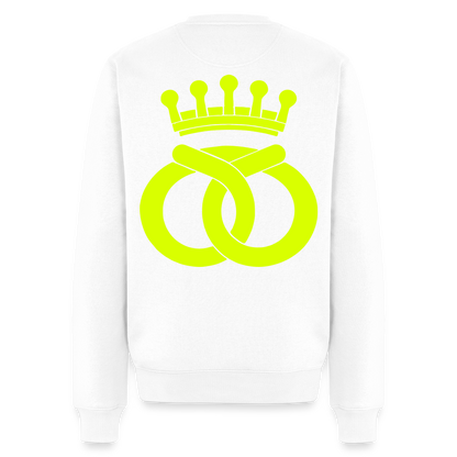 Unisex Premium Pullover "Bäcker" neongelb Weiß Männer Premium Pullover