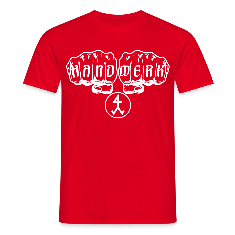 Unisex T-Shirt "Steinmetz" Rot Männer T-Shirt