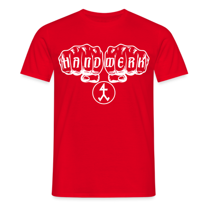 Unisex T-Shirt "Steinmetz" Rot Männer T-Shirt