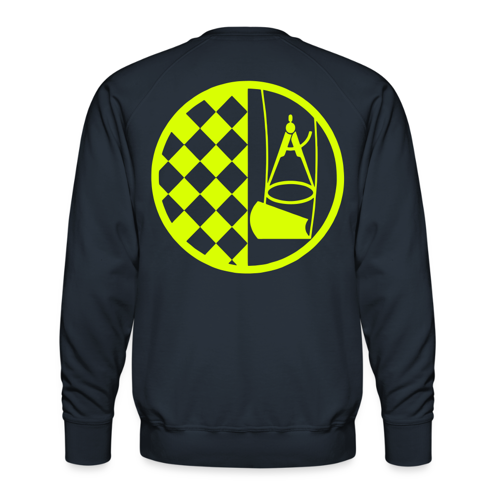Unisex Premium Pullover "Bodenleger" neongelb Männer Premium Pullover