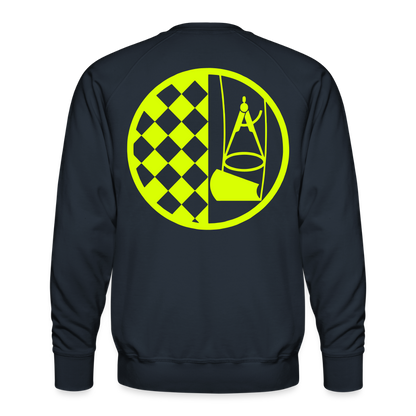 Unisex Premium Pullover "Bodenleger" neongelb Männer Premium Pullover
