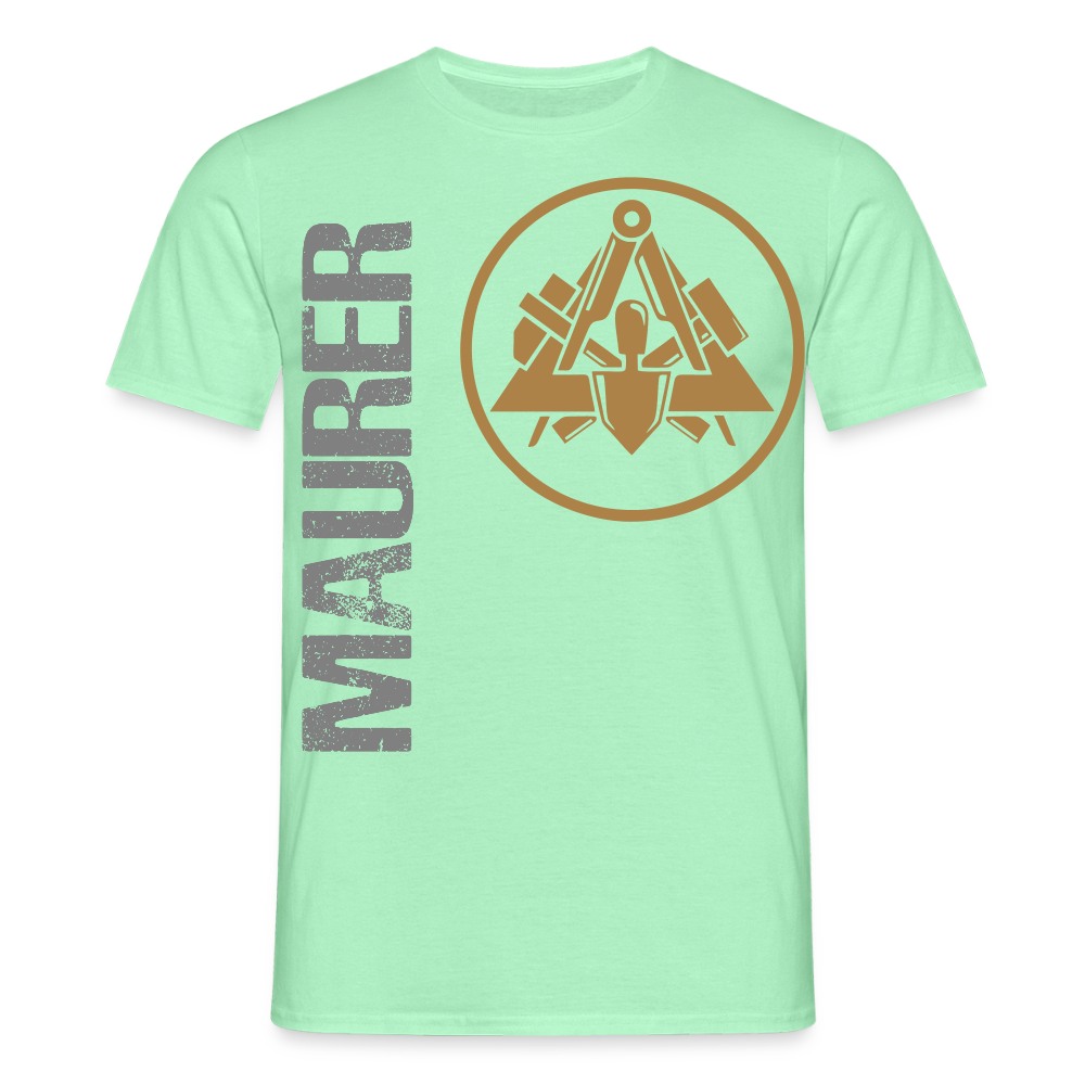 Unisex T-Shirt "Maurer" Mintgrün Männer T-Shirt