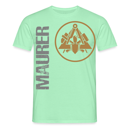 Unisex T-Shirt "Maurer" Mintgrün Männer T-Shirt