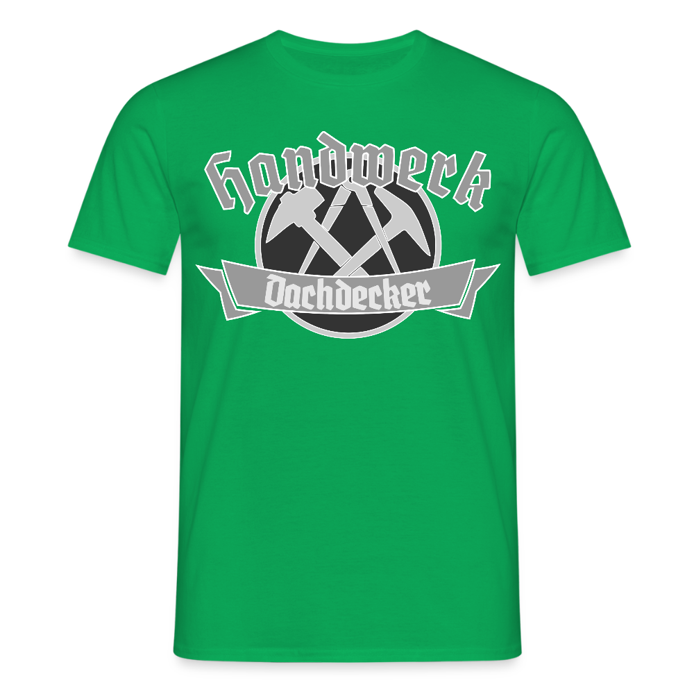 Unisex T-Shirt "Dachdecker" Kelly Green Männer T-Shirt