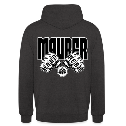 Unisex Hoodie "Maurer" (beidseitig bedruckt) Anthrazit Unisex Hoodie