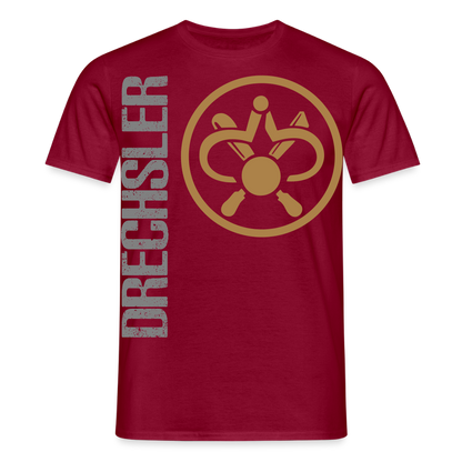 Unisex T-Shirt "Drechsler" Ziegelrot Männer T-Shirt