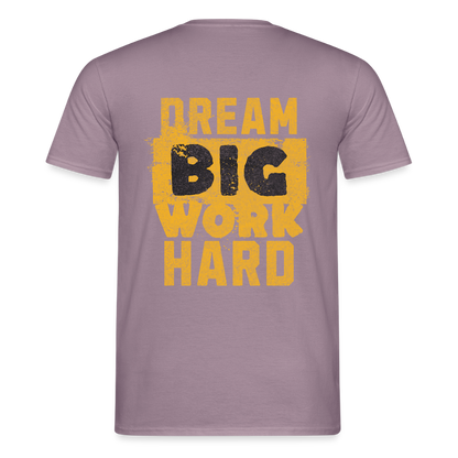 Unisex T-Shirt "Work Hard" Lilagrau Männer T-Shirt