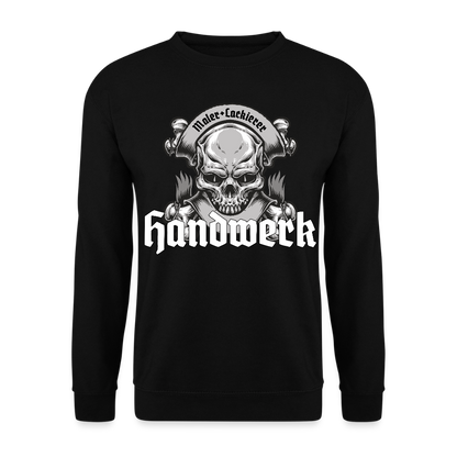 Unisex Pullover "Skull-Maler/Lackierer" Schwarz Unisex Pullover