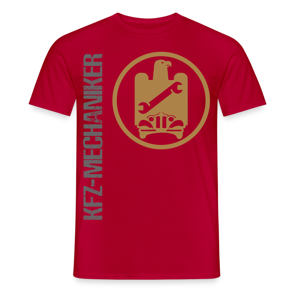Unisex T-Shirt "KFZ-Mechaniker" von Spreadconnect, neues Design, Männer T-Shirt aus Baumwolle mit Mechaniker-Motiv, bequem und stilvoll