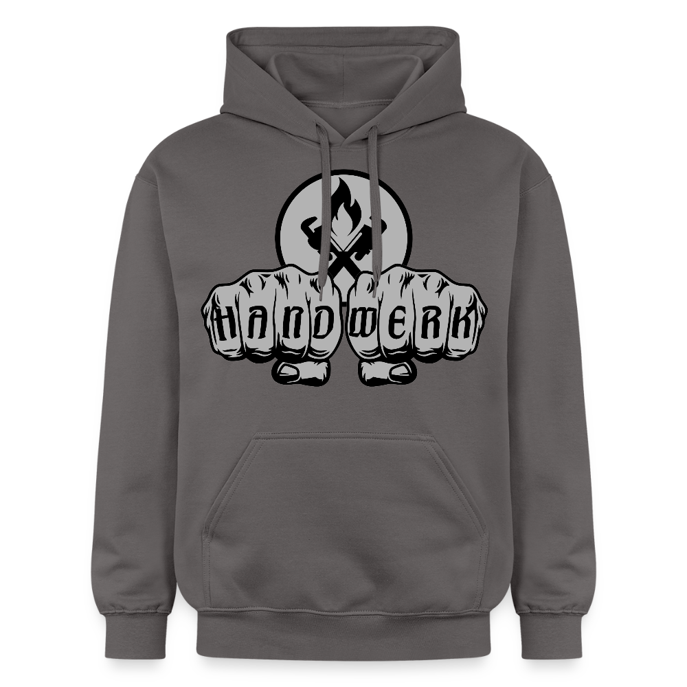 Gildan Unisex Softstyle® "Heizungsbauer" Dunkelgrau Gildan Unisex Softstyle® Midweight Hoodie