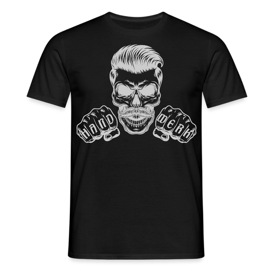 Unisex T-Shirt "Skull-Handwerk" Schwarz Männer T-Shirt