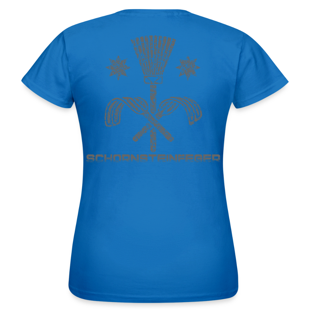Frauen T-Shirt "Schornsteinfeger" Royalblau Frauen T-Shirt