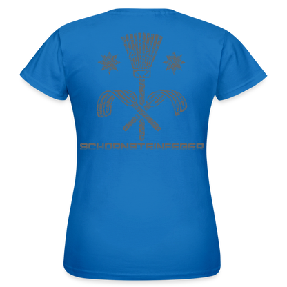 Frauen T-Shirt "Schornsteinfeger" Royalblau Frauen T-Shirt