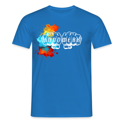 Unisex T-Shirt "Splash" Royalblau Männer T-Shirt