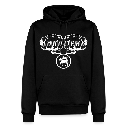 Männer Premium Hoodie "Fleischer" Schwarz Männer Premium Hoodie