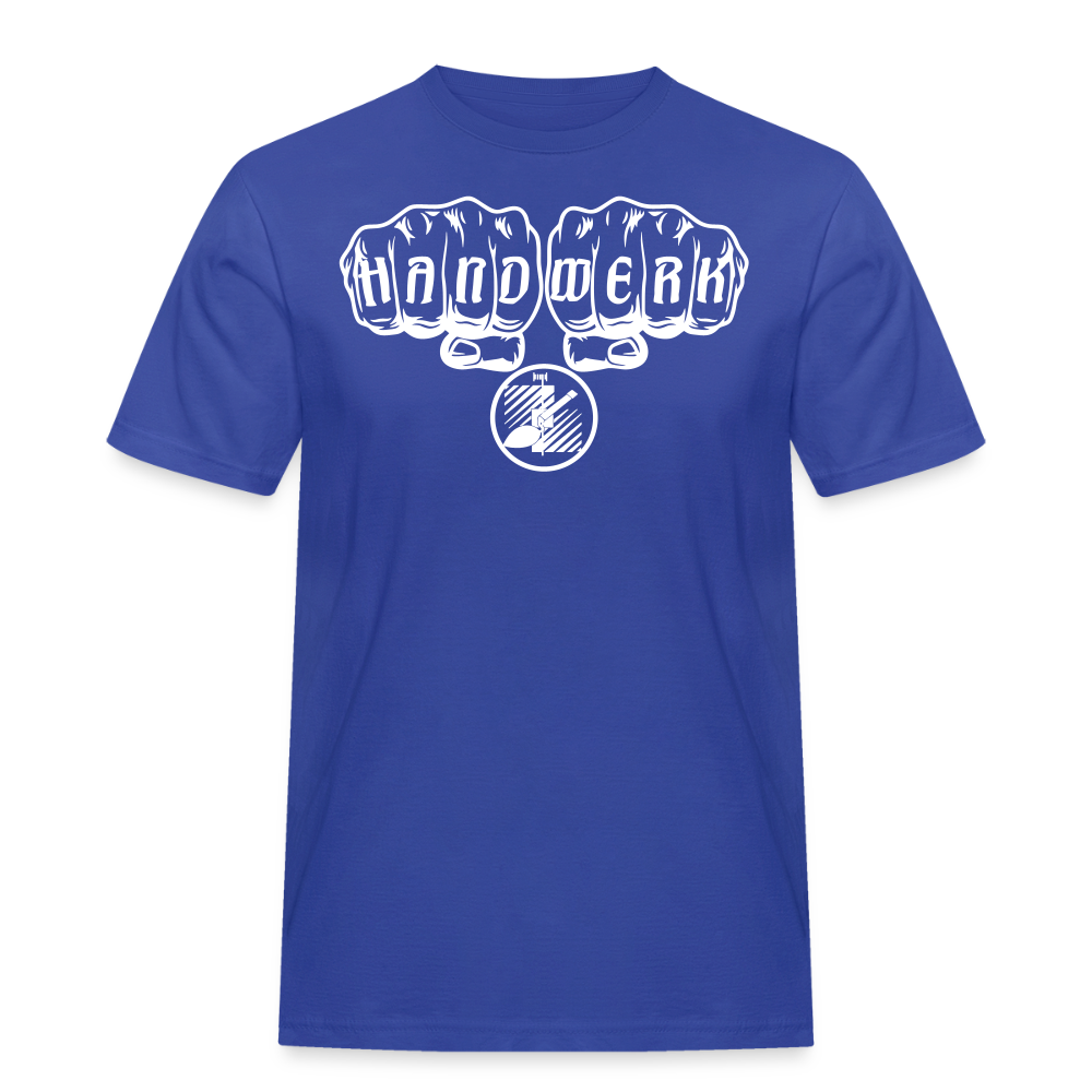 Männer Workwear T-Shirt "Fliesenleger" - Royalblau