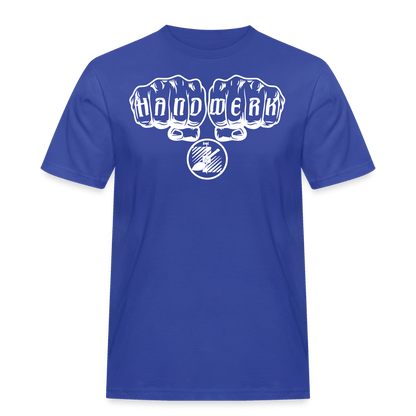 Männer Workwear T-Shirt "Fliesenleger" Royalblau Männer Workwear T-Shirt