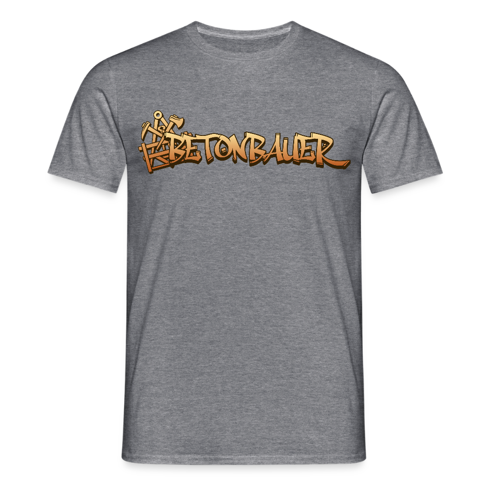 Unisex T-Shirt "Betonbauer" Graphit meliert Männer T-Shirt