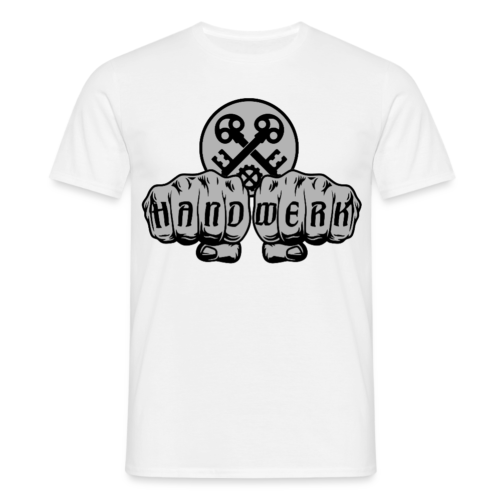 Unisex T-Shirt "Schlosser" Weiß Männer T-Shirt