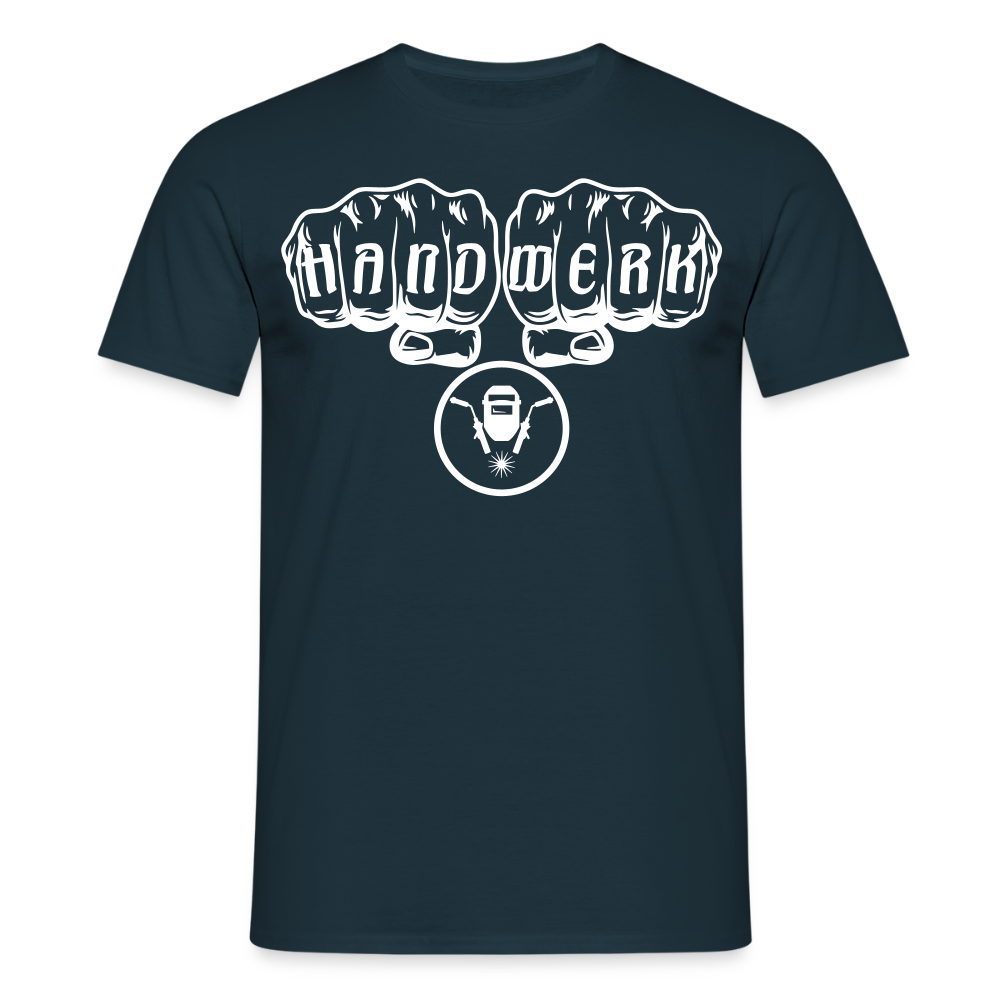 Unisex T-Shirt "Schweisser" Navy Männer T-Shirt