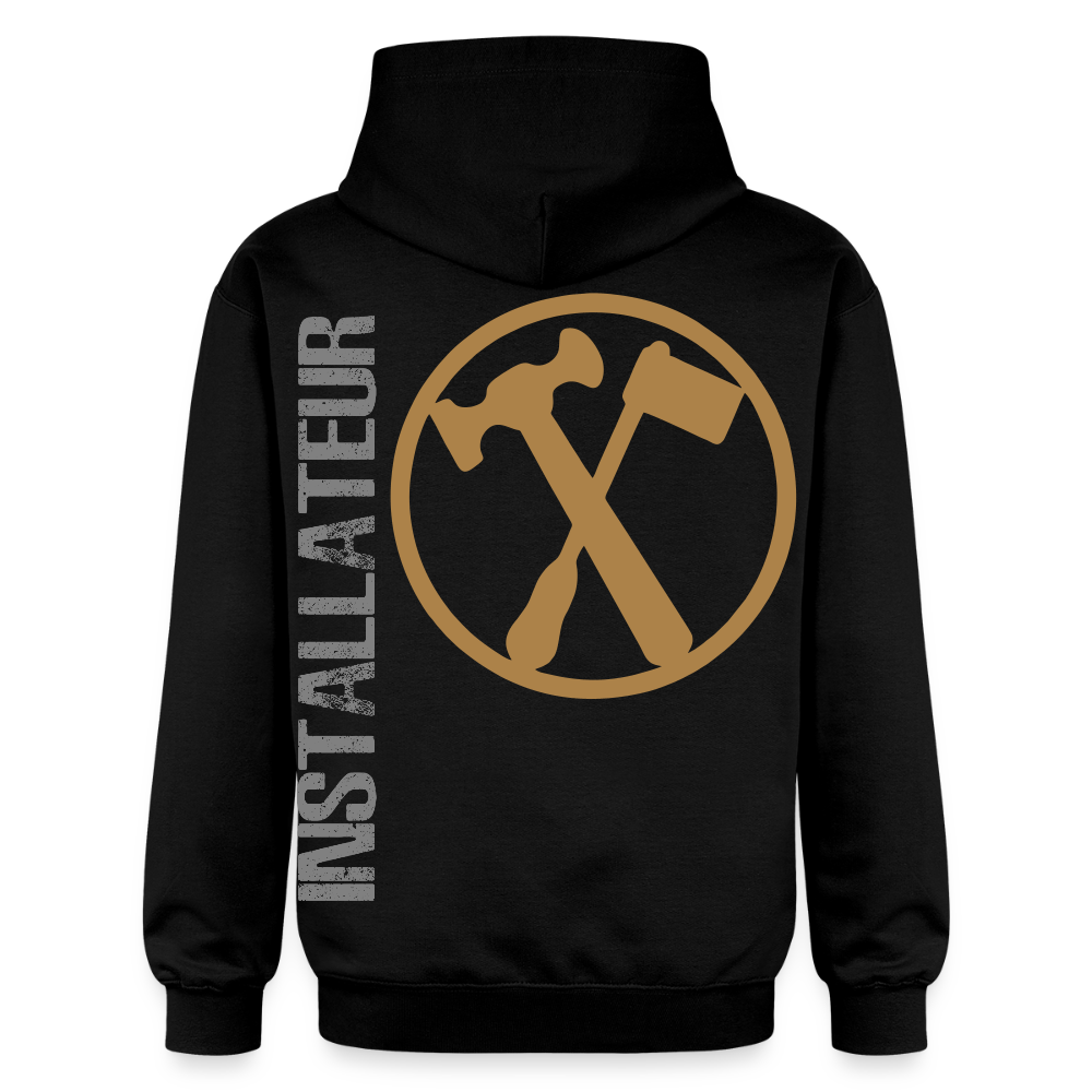Gildan Unisex Softstyle® "Installateur" Schwarz Gildan Unisex Softstyle® Midweight Hoodie