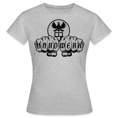 Frauen T-Shirt "Maler" Grau meliert Frauen T-Shirt