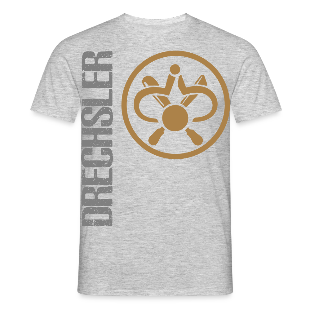 Unisex T-Shirt "Drechsler" Grau meliert Männer T-Shirt