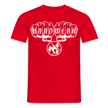 Unisex T-Shirt "Elektriker" Rot Männer T-Shirt