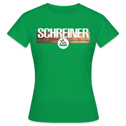 Frauen T-Shirt "Schreiner" Kelly Green Frauen T-Shirt