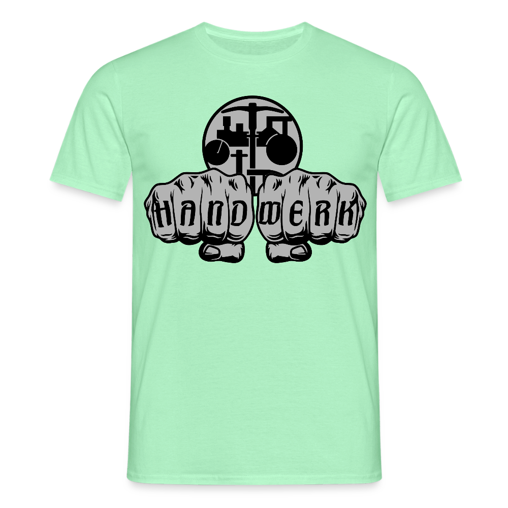 Unisex T-Shirt "Strassenbauer" Mintgrün Männer T-Shirt