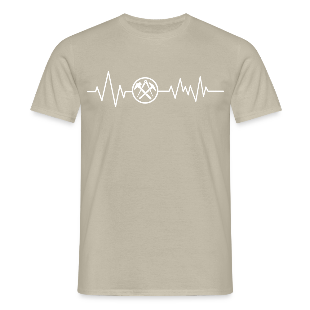 Unisex T-Shirt "Dachdecker" Sandbeige Männer T-Shirt