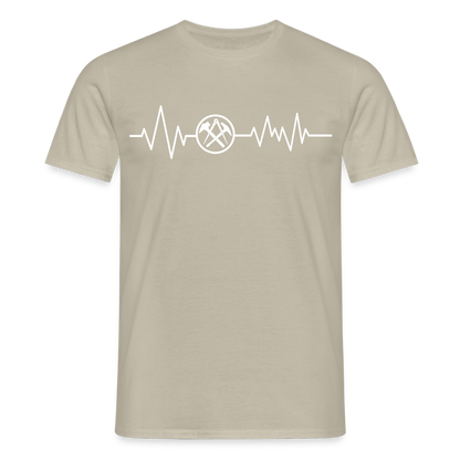 Unisex T-Shirt "Dachdecker" Sandbeige Männer T-Shirt