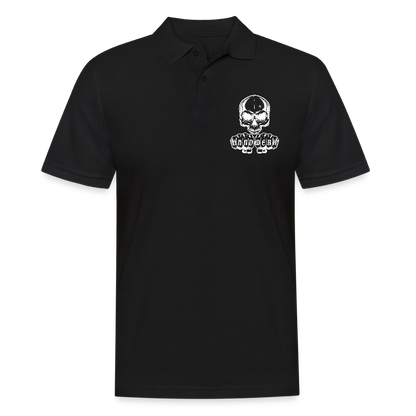 Männer Poloshirt "Skull-Handwerk" Schwarz Männer Poloshirt