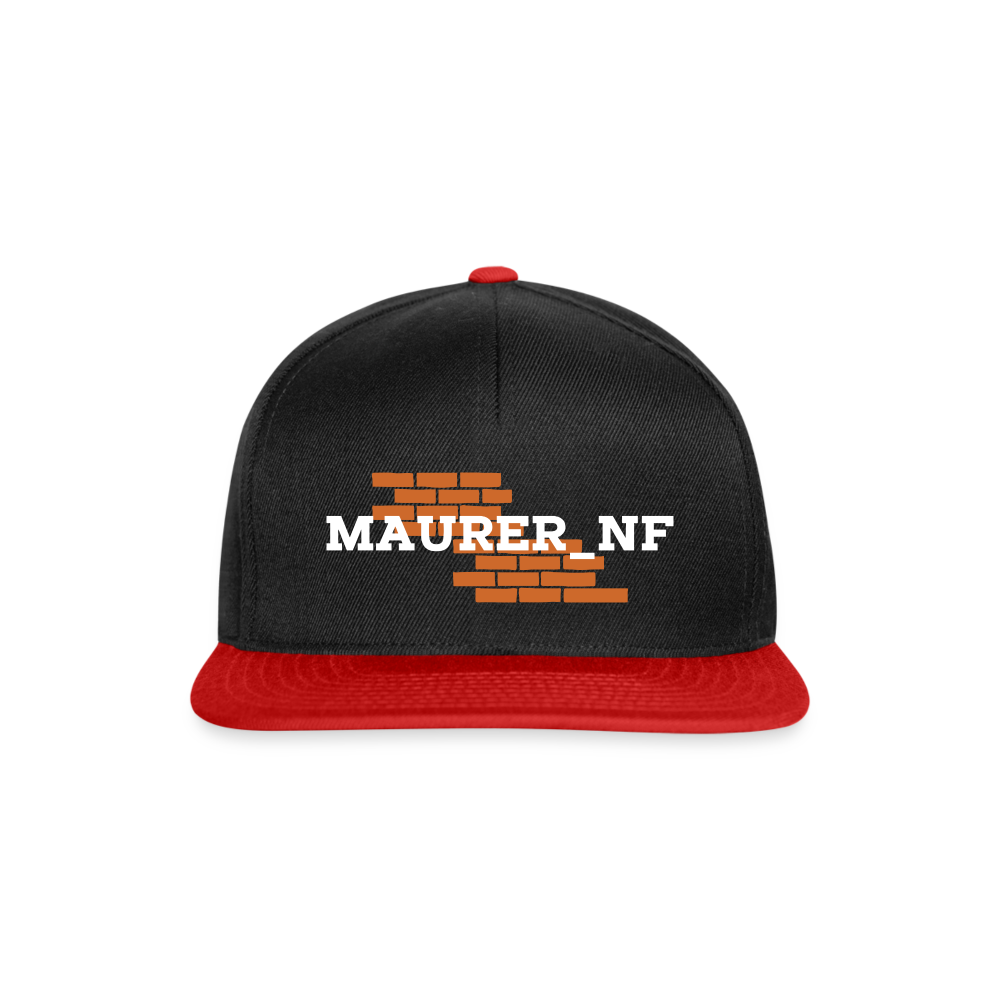 Maurer_NF Snapback Schwarz Rot One size Snapback Cap