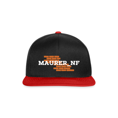 Maurer_NF Snapback Schwarz Rot One size Snapback Cap