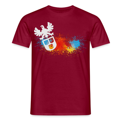 Unisex T-Shirt "Splash-Maler" Ziegelrot Männer T-Shirt