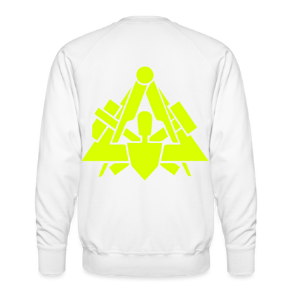 Unisex Premium Pullover "Maurer" neongelb Männer Premium Pullover