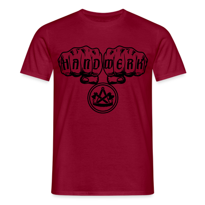 Unisex T-Shirt "Zimmermann" Ziegelrot Männer T-Shirt