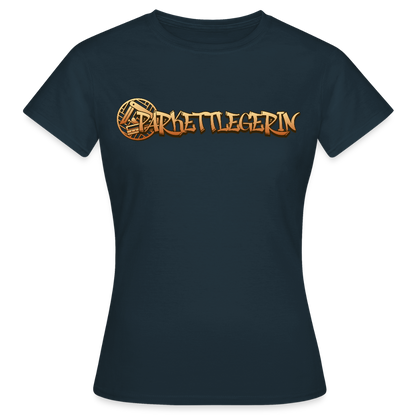 Frauen T-Shirt "Parkettlegerin" Navy Frauen T-Shirt