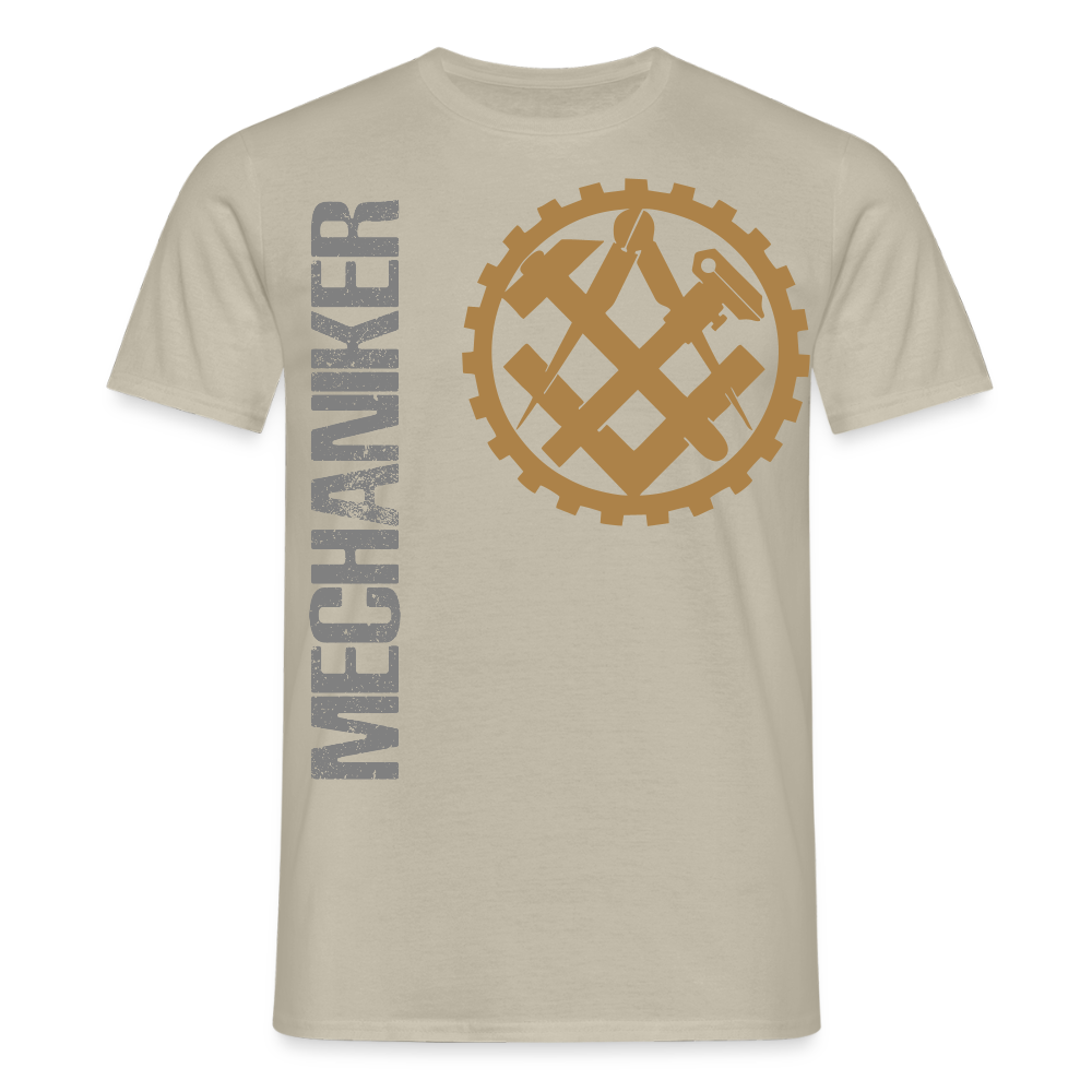 Unisex T-Shirt "Mechaniker" Sandbeige Männer T-Shirt