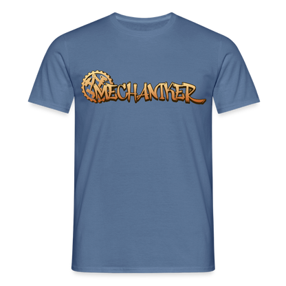 Unisex T-Shirt "Mechaniker" Taubenblau Männer T-Shirt